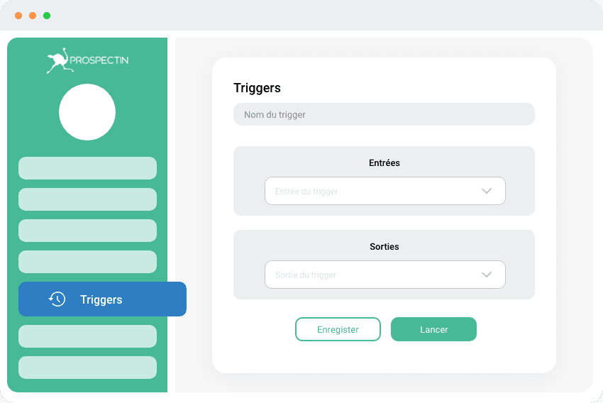 Triggers avec ProspectIn